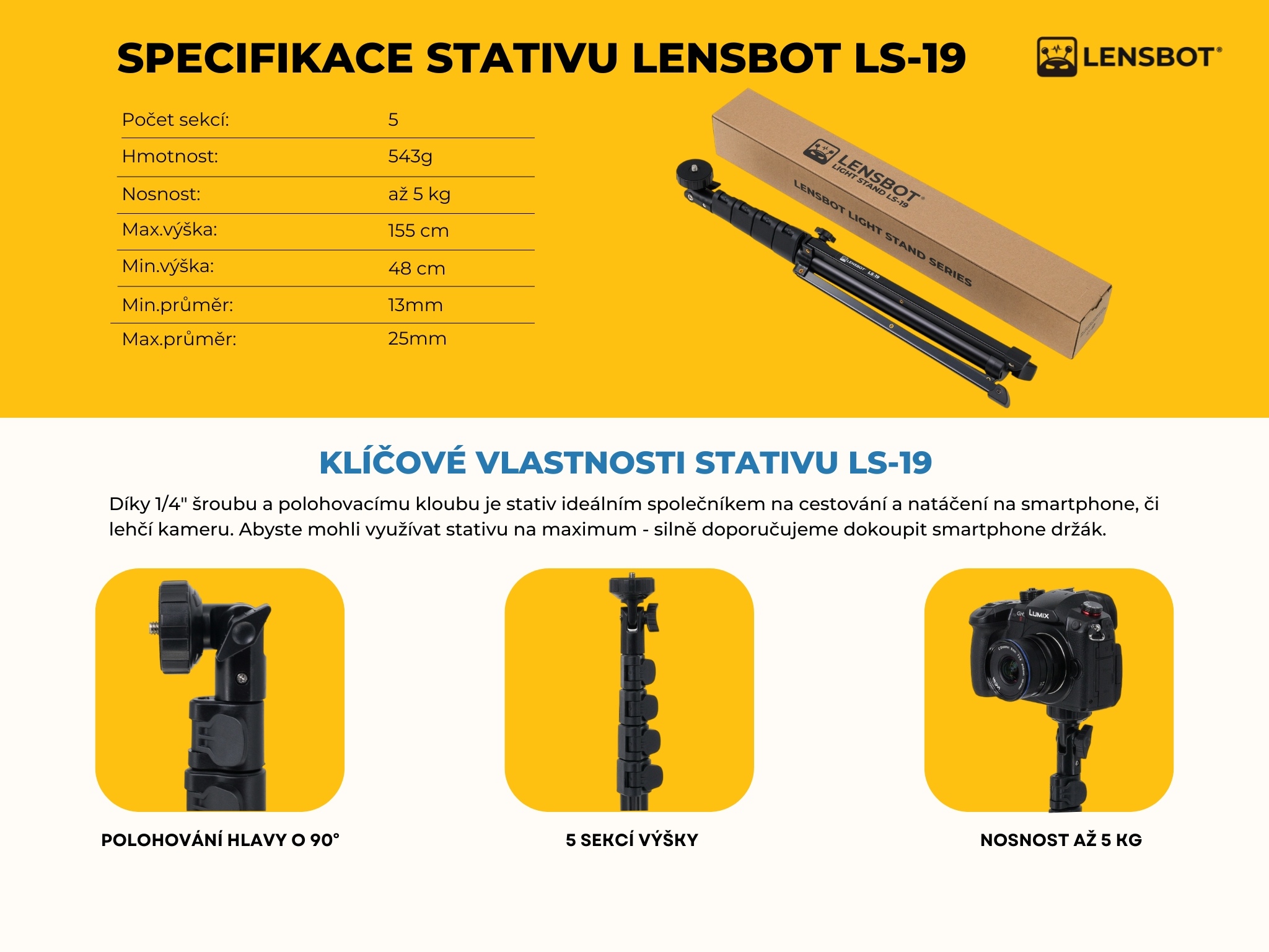 lensbot-ls-19-specifikace